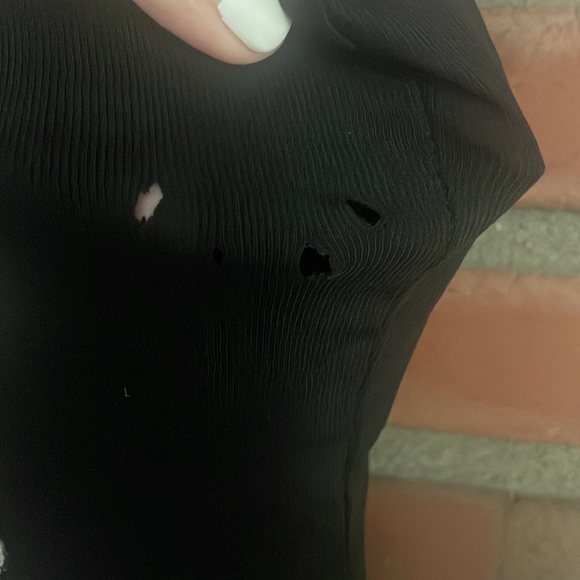 Do Not disturb tank new with tags medium corset Laceup front Black pink - Picture 3 of 7